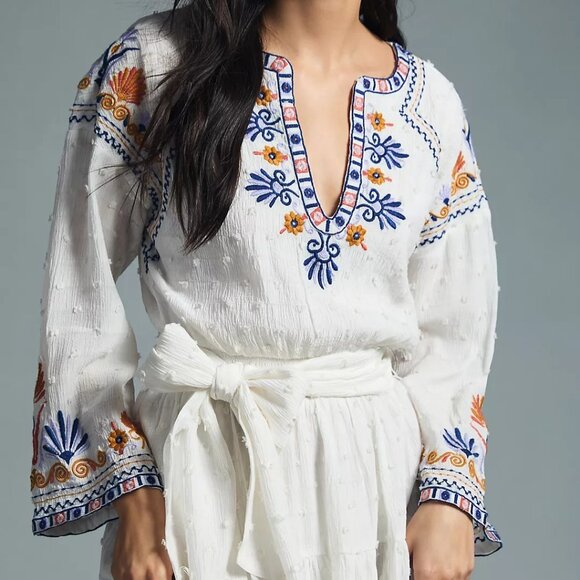 Anthropologie Embroidered Deco Dress - Picture 3 of 9